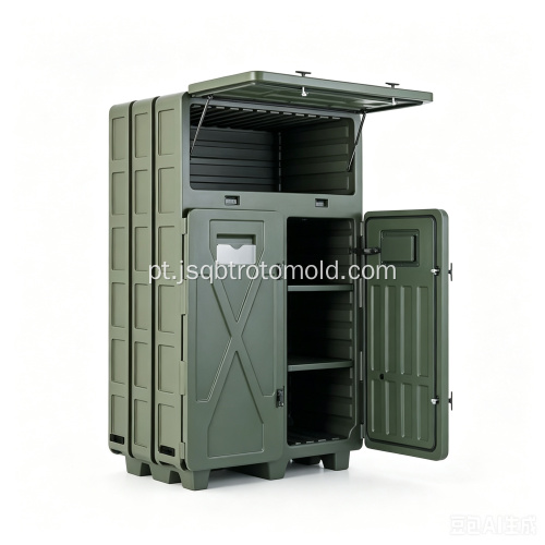 Grande caixa rotomoldada resistente de 120 * 80 * 60 cm